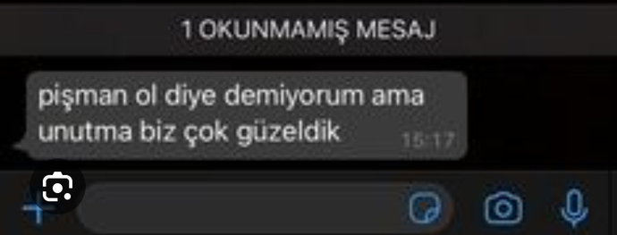 Mesajları tutar mısınız siler misiniz?