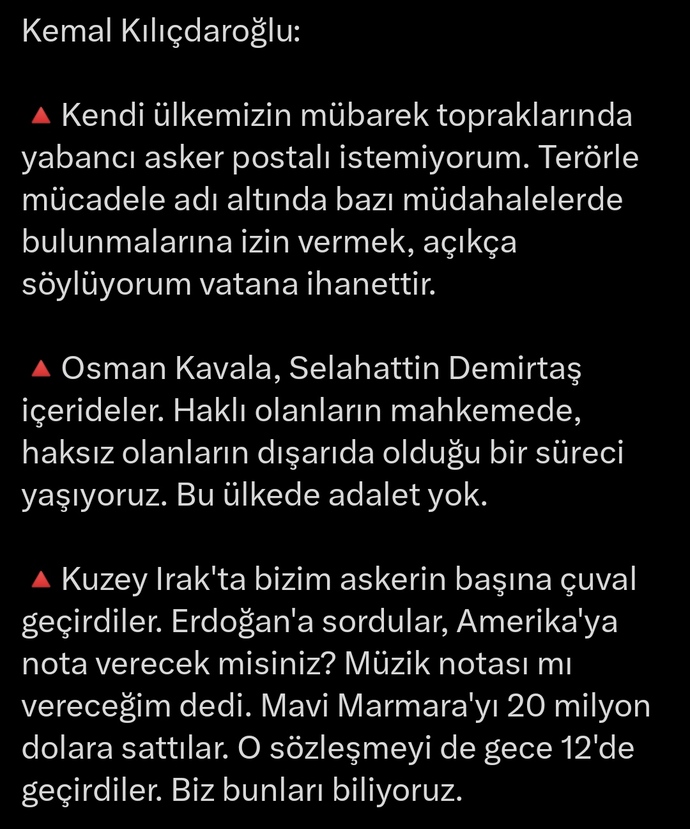 Bugün seçim olsa Kemal Kılıçdaroğluna oy verir misiniz?