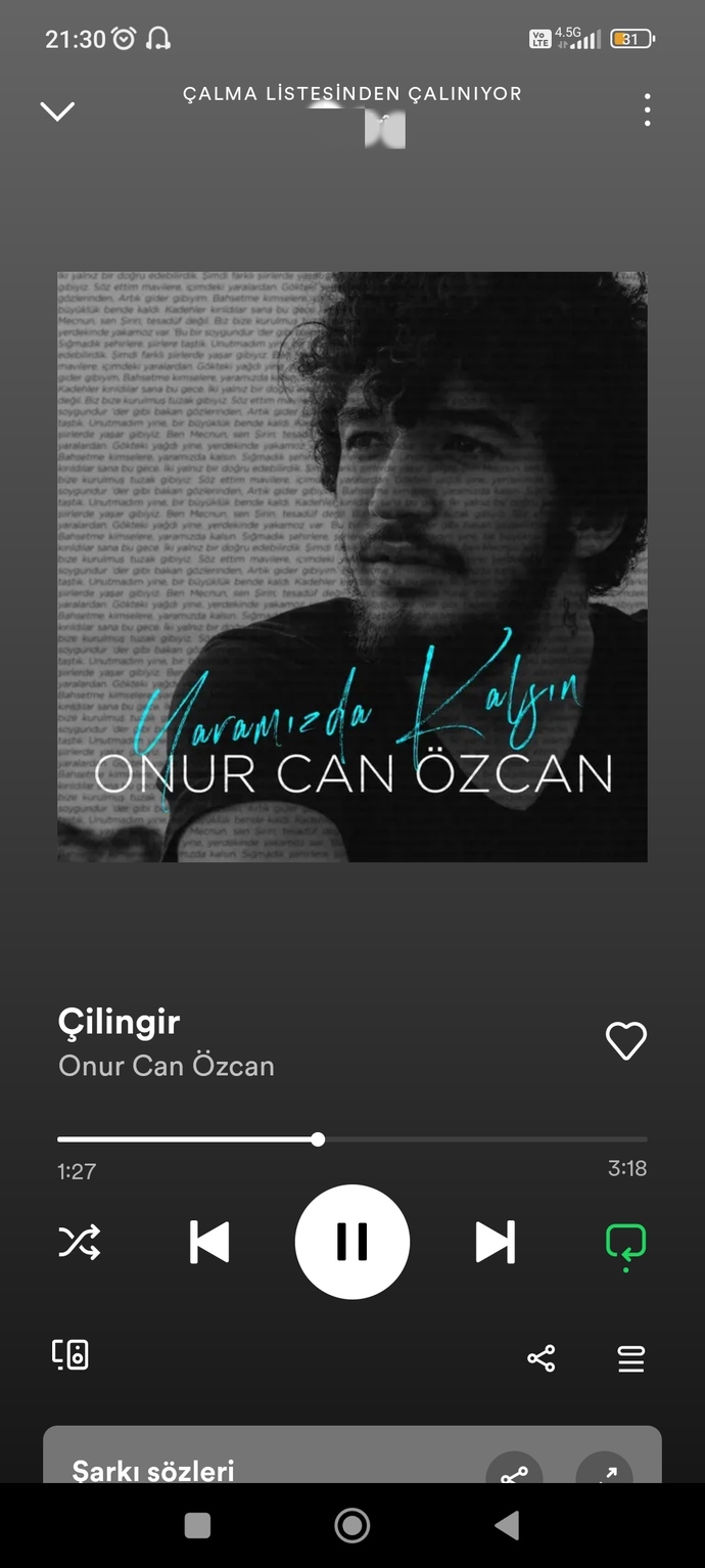Önerebileceğiniz güzel şarkı var mı acaba?