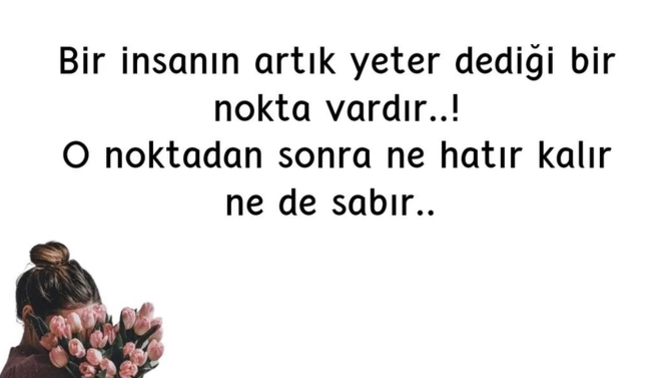 En son neye “yeter” dediniz?