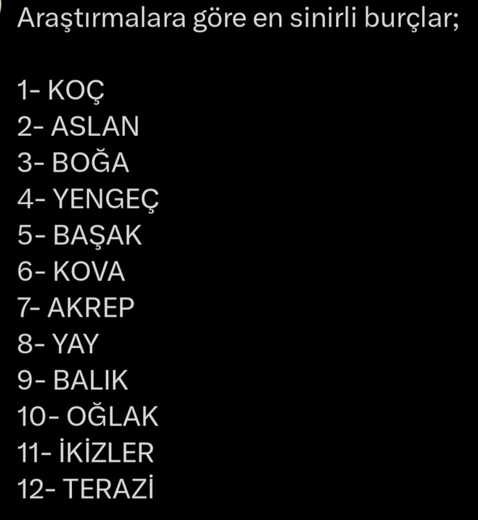 Burcunuza göre sinirli biri misiniz?