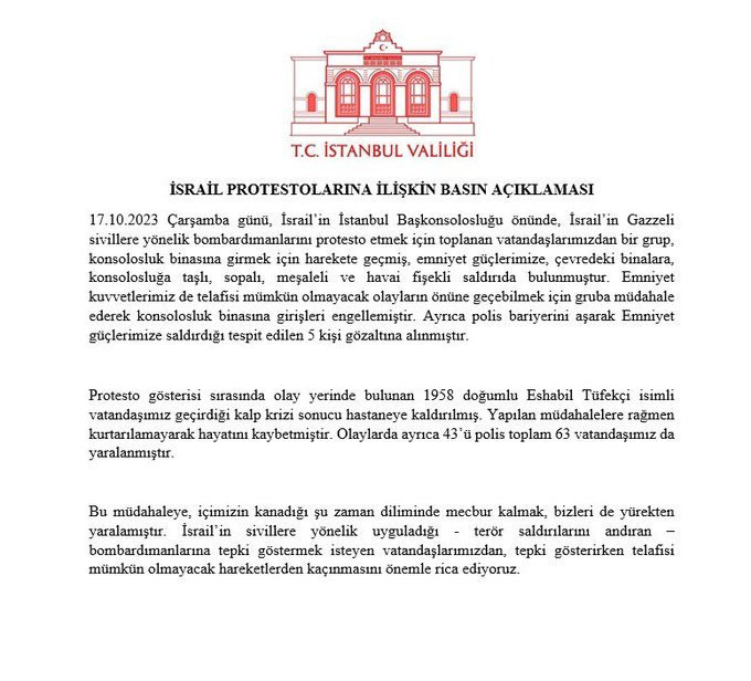 Filistin destekçileri yüzünden şimdiye kadar tam 43 polis yaralanmış özellikle polise taş atan, küfür edenler ceza alacak mı?