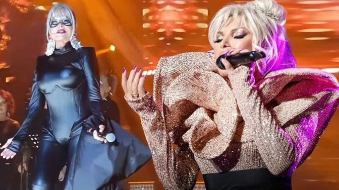 77 yaşındaki Ajda Pekkan Harbiye Açıkhava konserine kedi kadın kostümüyle çıktı! Fazla iddialı değil mi?