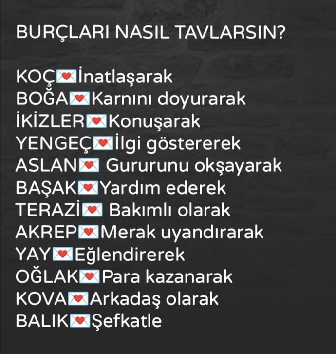 Burcuna göre seni nasıl tavlarlar?
