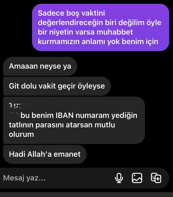 Yediğimiz tatlının parasını isteyen erkeğe ne denir?