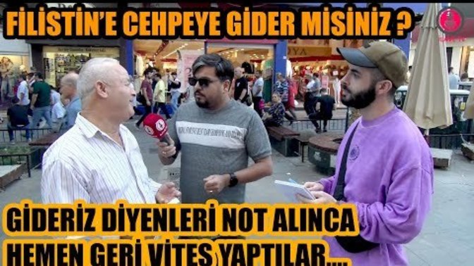 Filistin için savaşır mısınız sorusuna evet diyenlerin gideceğini öğrenince geri adım atması gündem oldu bizim halk neden böyle ki?