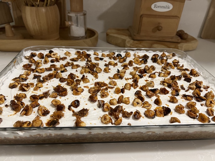 Kahveli Krokanlı pastam nasıl görünüyor?