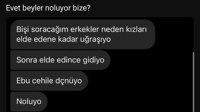 Bu durumu aciklayabilir misiniz beyler?