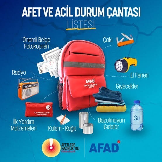 Deprem çantanız var mı?