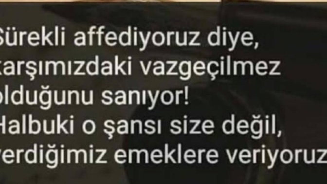 Sürekli affedermisiniz?
