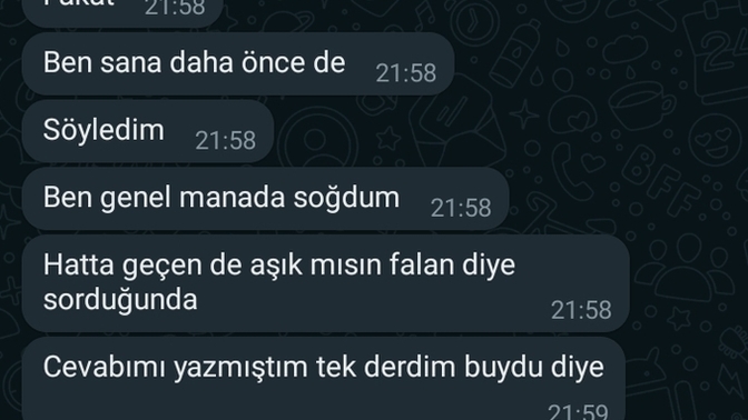 Arkadaşıma duygularımı söyledim cevabı böyle oldu, çok mu imkansızız?