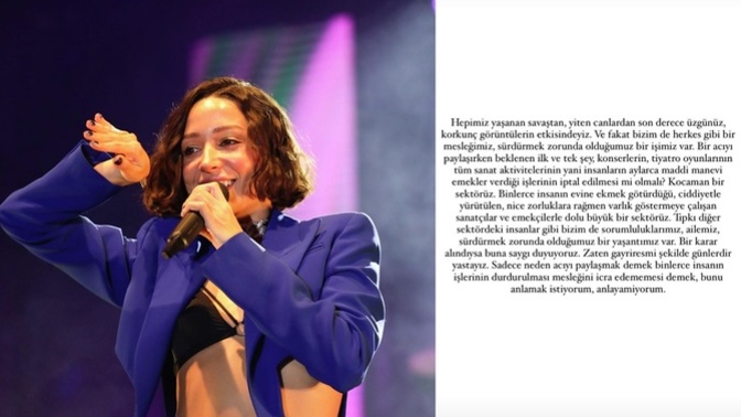 Zeynep Bastık milli yasta sanat aktivitelerinin durmasına isyan etti. Haklı mı?