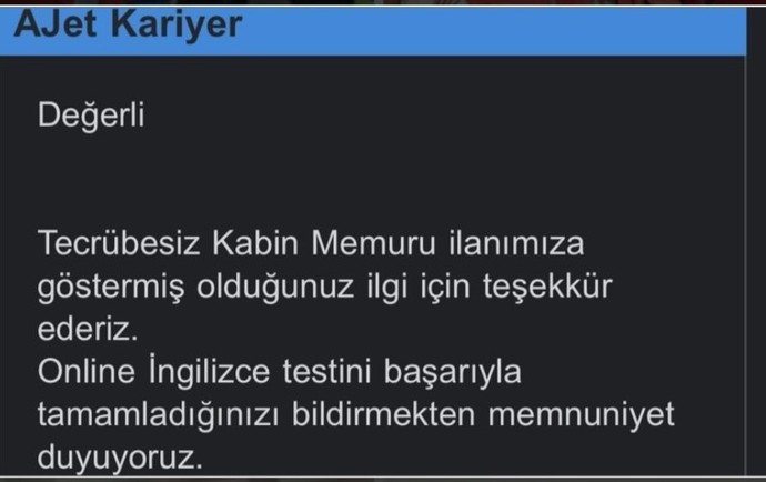 En son ne zaman iş başvurusundan olumlu/olumsuz dönüş aldınız?