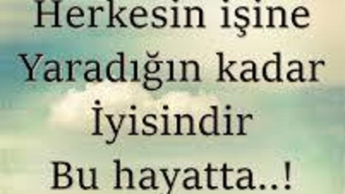 İnsanların işine yaradığın kadar iyisindir bu hayatta sözü sizce ne kadar doğru?