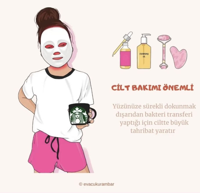 Cildine sürekli dokunmak cilt bakımında olumsuz bir etken sağlar mı?