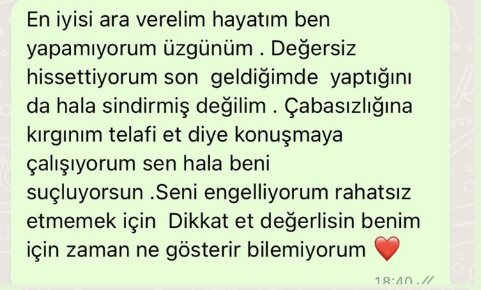 İyi şekilde ayrıldım, kalbini kırmak istemedim. Kötü mü yapmışım?