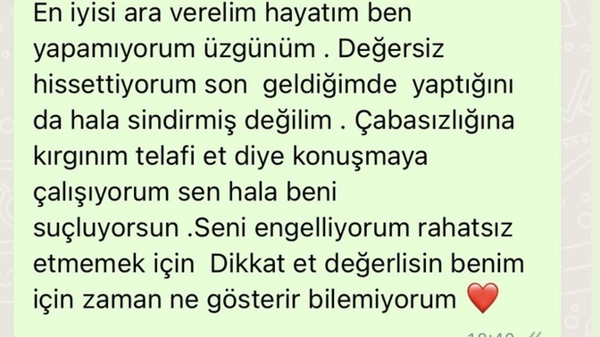 İyi şekilde ayrıldım, kalbini kırmak istemedim. Kötü mü yapmışım?
