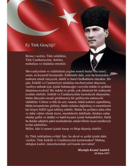 29 Ekim Cumhuriyet Bayramı'yla ilgili sevdiğiniz, paylaşmak istediğiniz bir resim ve şiir var mıdır?
