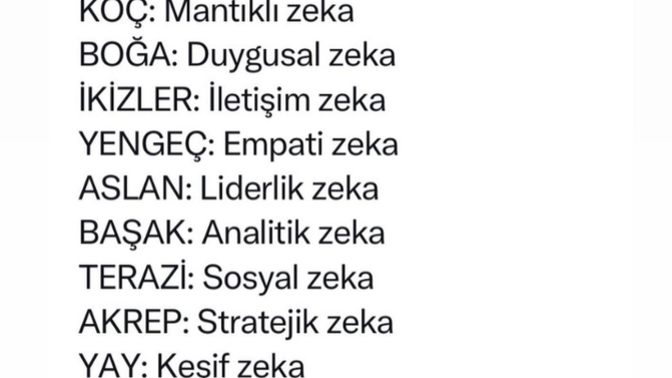 Burcuna göre sen hangi zekaya sahipsin?