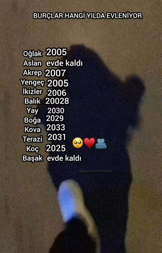 Burcuna göre hangi yıl evleniyorsun😍?