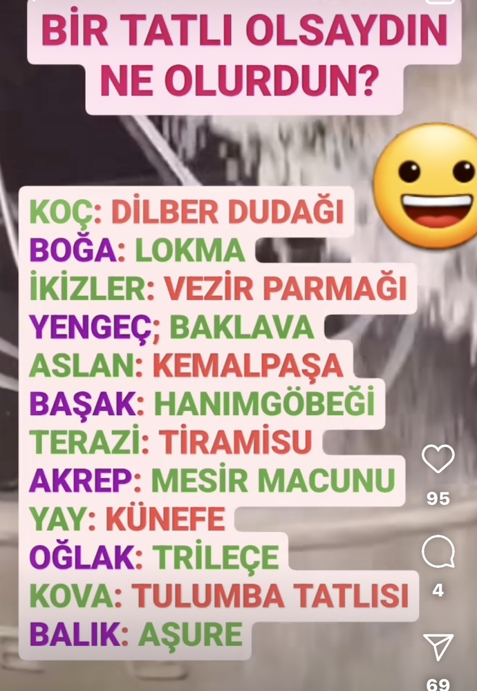 Bir tatlı olsaydın ne olurdun 😜? Tatlını beğendin mi?