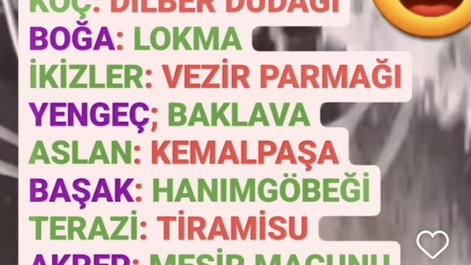 Bir tatlı olsaydın ne olurdun 😜? Tatlını beğendin mi?