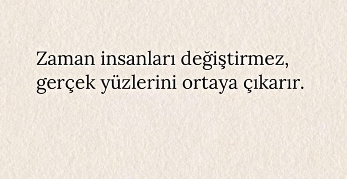 Zaman insanları değiştirir mii?