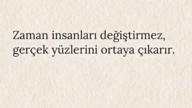Zaman insanları değiştirir mii?