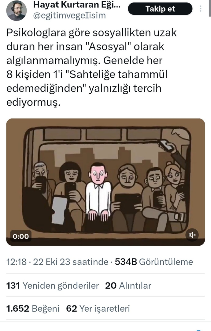 Sosyal misiniz asosyal misiniz?