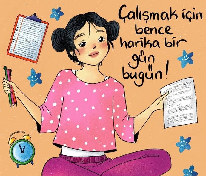 Pazartesi ama sanki cumartesi gibi. Hiçbir şey yapasım yok 😃