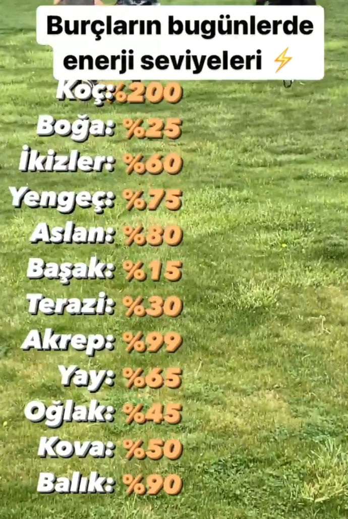 %30 o kadar bile yok...🥴