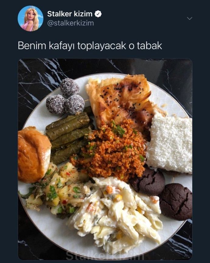 İhtiyacım olan tabak. 🥲