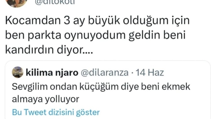 Sevgiliniz sizden küçük diye ekmeğe yollar mısınız?
