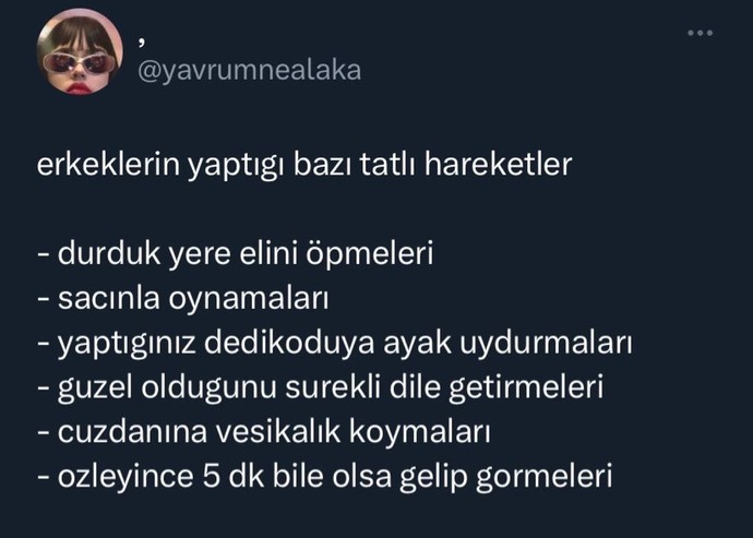 Size göre erkeklerin yaptığı bazı tatlı hareketler neler?