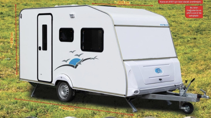 A101, bu hafta 199.990 TL değerinde karavan satacak. Bu paraya neler alınabilir?