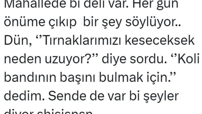 Siz hayatınız da hiç "Deli" gördünüz mü?