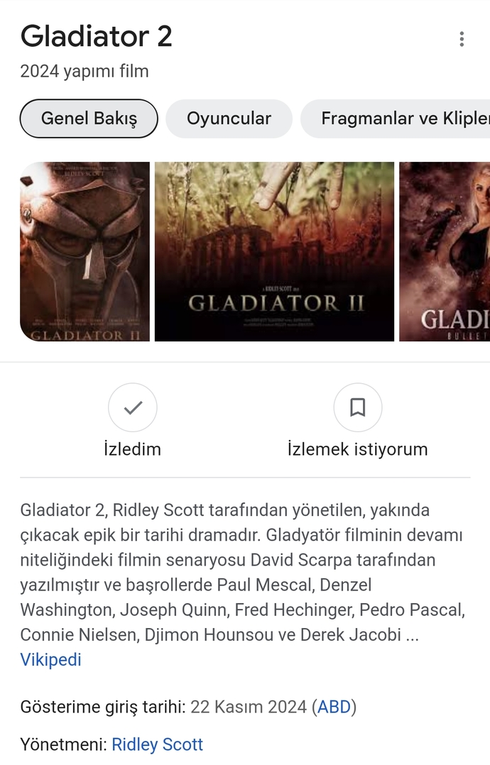 Hangi filmin devamı gösterime girsin isterdiniz?