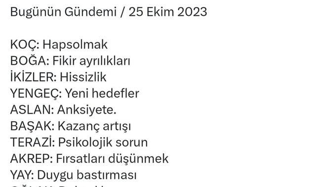 Burcunun bugünkü gündemii nedir?
