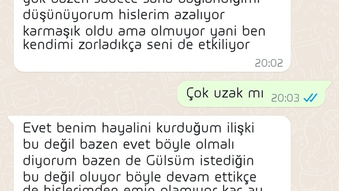 Kalbinde de bitmiş miyim, mesajlara bakar mısınız?