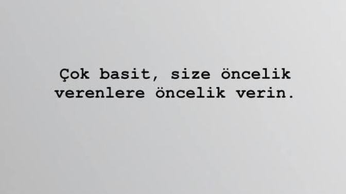 Hayatınızda Birinci Önceliğiniz Nedir?