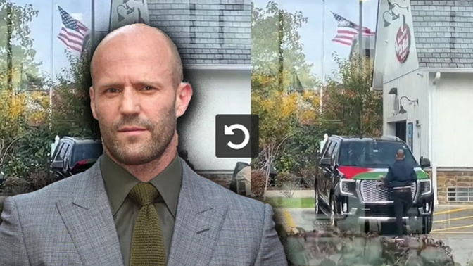 Ünlü oyuncu Jason Statham arabasına Filistin bayrağı astı! Jason Statham filmlerini izliyor musunuz?