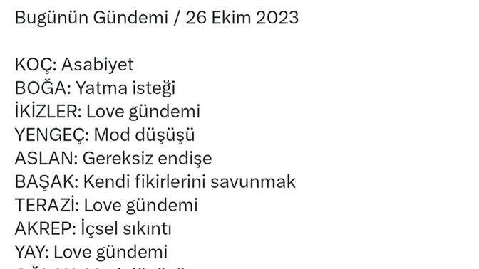 Burcunun bugün gündemi nedir?