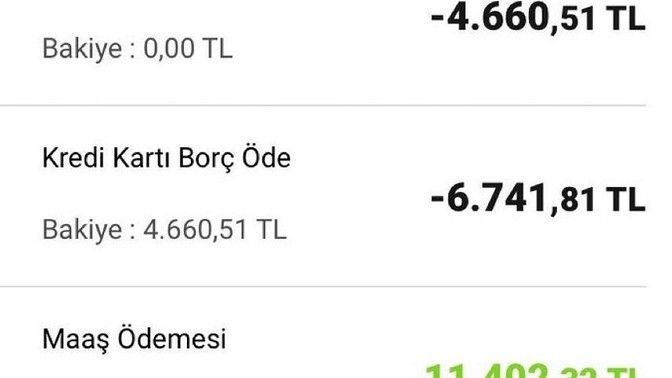İlk maaşım yatar yatmaz borca gitti hep sizde nasıl durumlar?