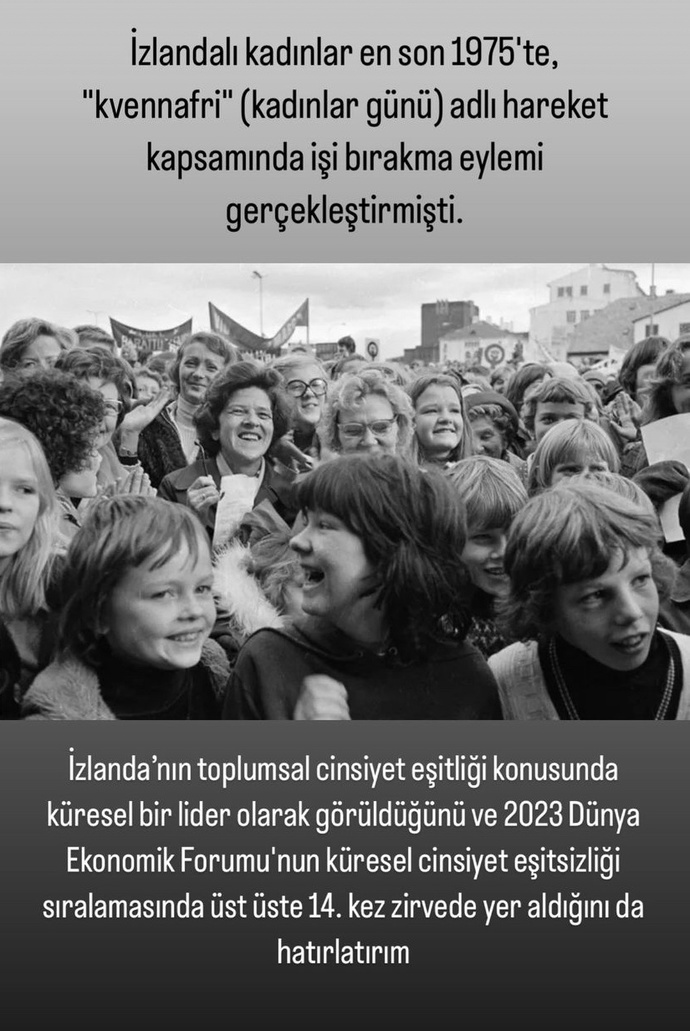 İzlandada kadınlar 48 yıl sonra tekrar cinsiyete dayalı ücret adaletsizliğini protestoda! Sizce ücret eşitliği bizde var mı?