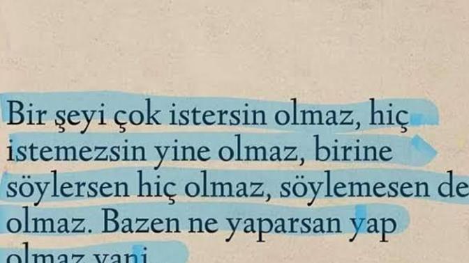 Hayatında çok arzu ettiğin bir şey var mı?