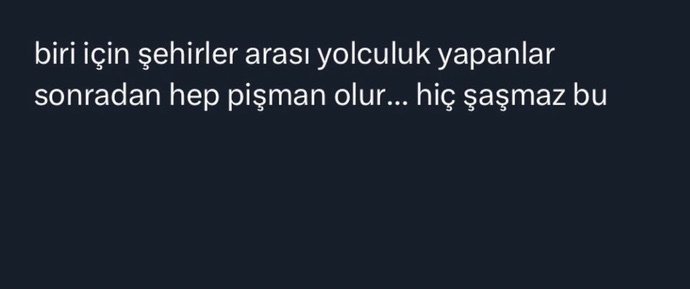 Uzak mesafe ilişkisi pişmanlık mıdır?