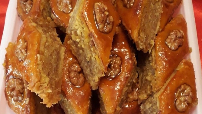 Baklava yaptım nasıl olmuş?