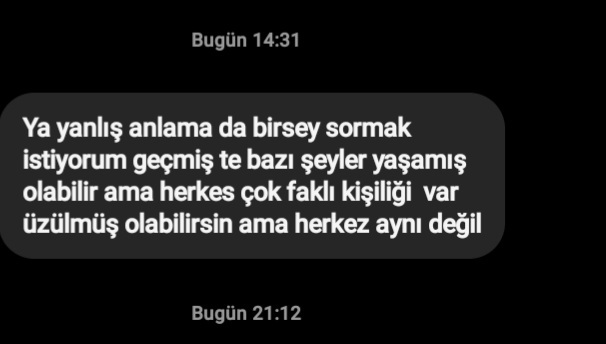 Buradaki mesaj manalı mi, yani birsey mi ima ediyor yoksa sıradan mi?