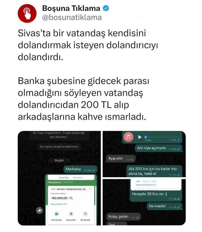 Daha önce hiç dolandırıldınız mı😄?