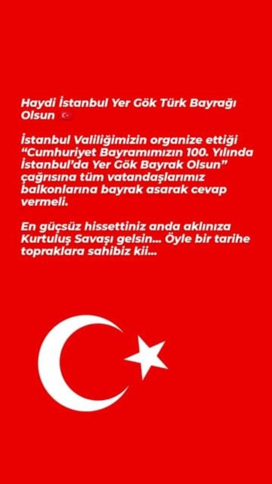 Pencereye balkona her yere bayrak asacak mısınız?